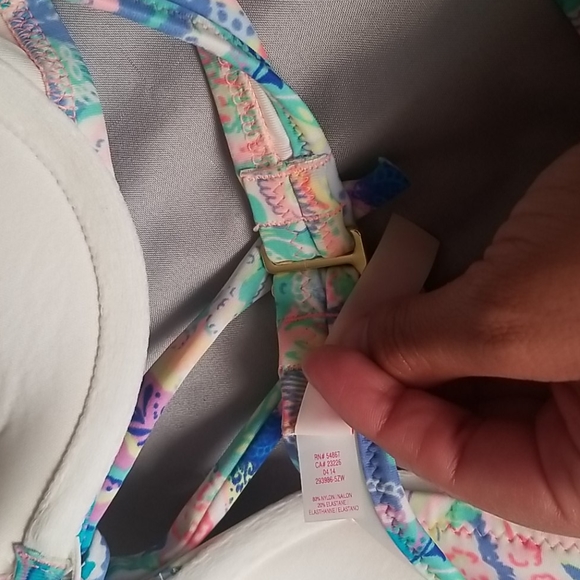 EUC Victoria's Secret Neon Paisley Push up 32C 2 piece Bikini - Picture 6 of 7